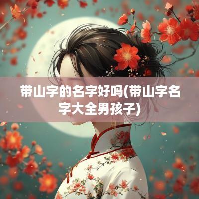 带山字的名字好吗(带山字名字大全男孩子)