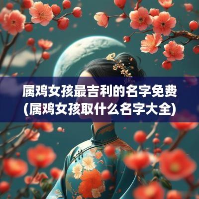 属鸡女孩最吉利的名字免费(属鸡女孩取什么名字大全)