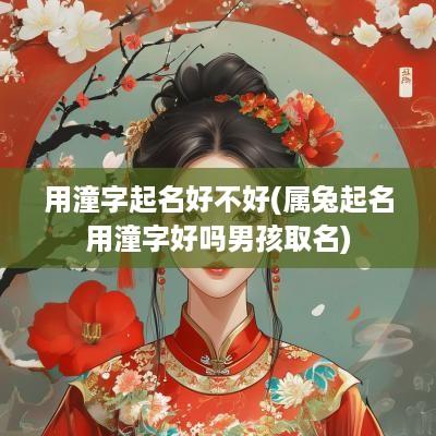 用潼字起名好不好(属兔起名用潼字好吗男孩取名)