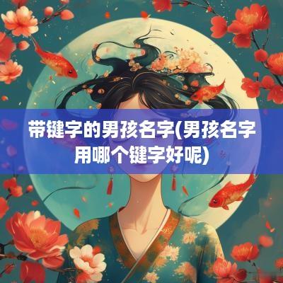 带键字的男孩名字(男孩名字用哪个键字好呢)