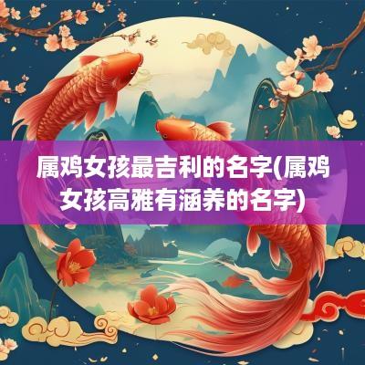 属鸡女孩最吉利的名字(属鸡女孩高雅有涵养的名字)