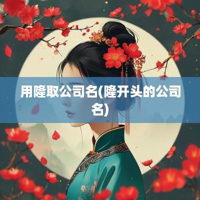 用隆取公司名(隆开头的公司名)