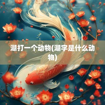 湖打一个动物(湖字是什么动物)