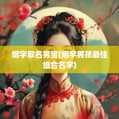 熠字取名男宝(熠字男孩最佳组合名字)