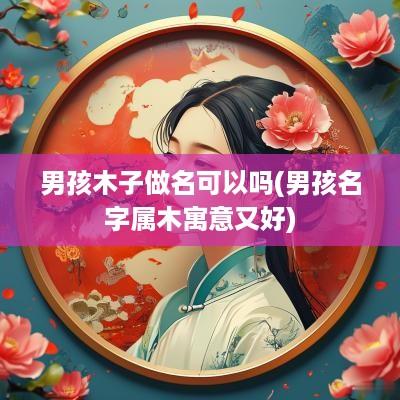 男孩木子做名可以吗(男孩名字属木寓意又好)