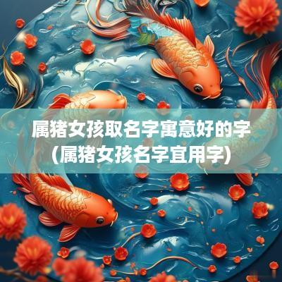 属猪女孩取名字寓意好的字(属猪女孩名字宜用字)