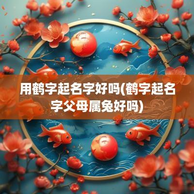 用鹤字起名字好吗(鹤字起名字父母属兔好吗) 用鹤字起名字好吗(鹤字起名字父母属兔好吗)