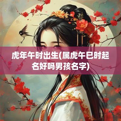蛇年午时出生(属虎午巳时起名好吗男孩名字)