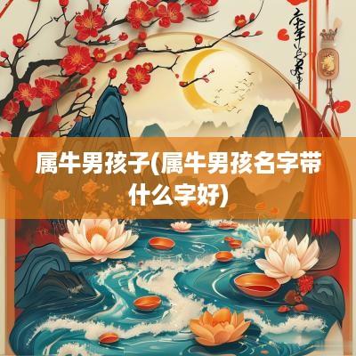 属牛男孩子(属牛男孩名字带什么字好)