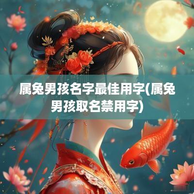 属兔男孩名字最佳用字(属兔男孩取名禁用字)
