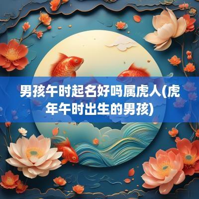 男孩午时起名好吗属虎人(蛇年午时出生的男孩)