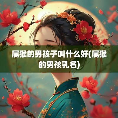 属猴的男孩子叫什么好(属猴的男孩乳名)