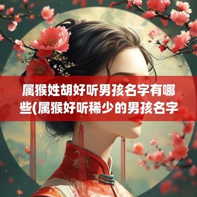 属猴姓胡好听男孩名字有哪些(属猴好听稀少的男孩名字)