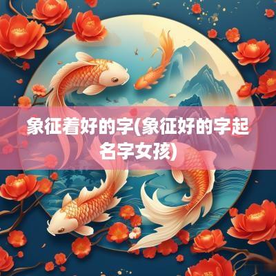 象征着好的字(象征好的字起名字女孩)