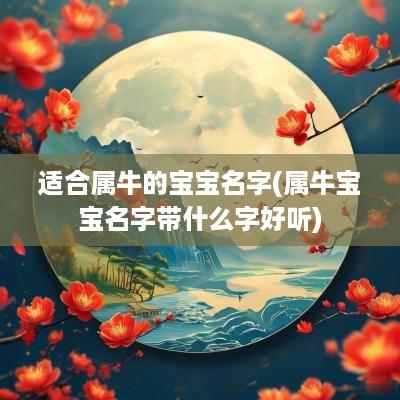 适合属牛的宝宝名字(属牛宝宝名字带什么字好听)