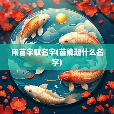 用苗字取名字(苗能起什么名字)