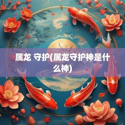 属龙 守护(属龙守护神是什么神)