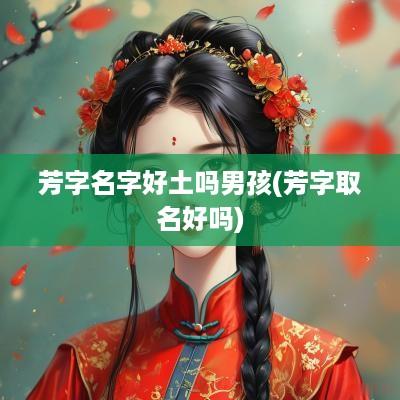 芳字名字好土吗男孩(芳字取名好吗)