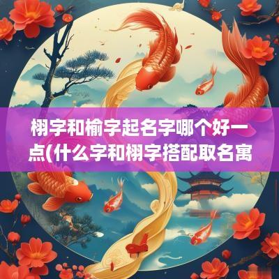 栩字和榆字起名字哪个好一点(什么字和栩字搭配取名寓意好)