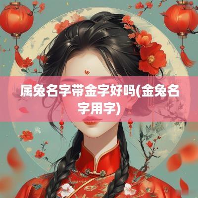 属兔名字带金字好吗(金兔名字用字)