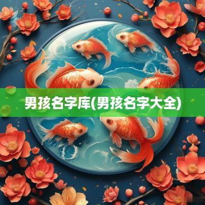 男孩名字库(男孩名字大全)