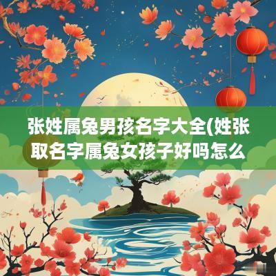 张姓属兔男孩名字大全(姓张取名字属兔女孩子好吗怎么取)