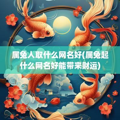 属兔人取什么网名好(属兔起什么网名好能带来财运)