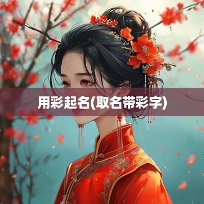 用彩起名(取名带彩字)