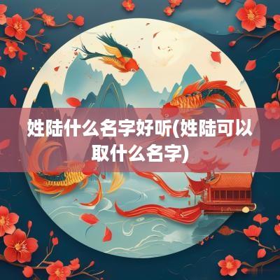 姓陆什么名字好听(姓陆可以取什么名字)