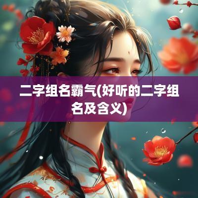 二字组名霸气(好听的二字组名及含义)