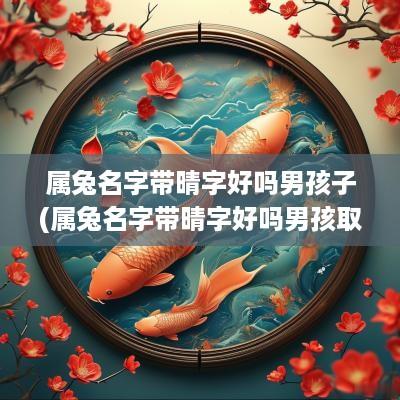 属兔名字带晴字好吗男孩子(属兔名字带晴字好吗男孩取名)