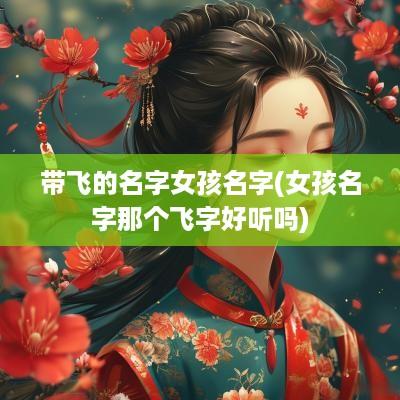 带飞的名字女孩名字(女孩名字那个飞字好听吗)