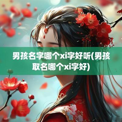 男孩名字哪个xi字好听(男孩取名哪个xi字好)