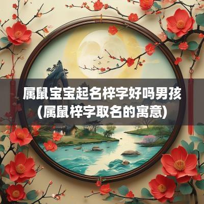 属鼠宝宝起名梓字好吗男孩(属鼠梓字取名的寓意)