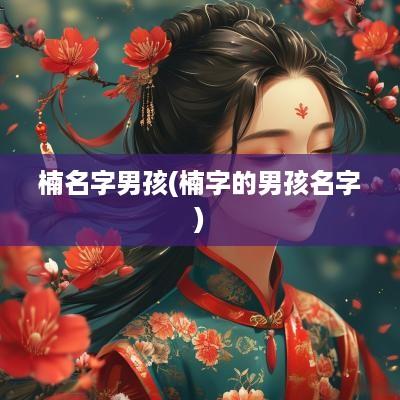 楠名字男孩(楠字的男孩名字)