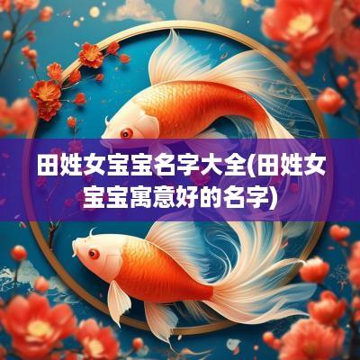 田姓女宝宝名字大全(田姓女宝宝寓意好的名字)