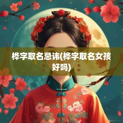 桦字取名忌讳(桦字取名女孩好吗)