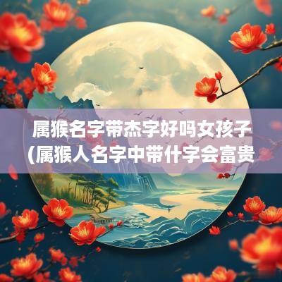 属猴名字带杰字好吗女孩子(属猴人名字中带什字会富贵)