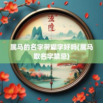 属马的名字带璨字好吗(属马取名字禁忌)