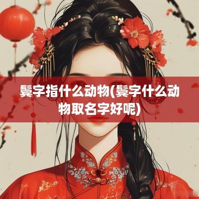 鬓字指什么动物(鬓字什么动物取名字好呢)