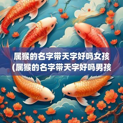 属猴的名字带天字好吗女孩(属猴的名字带天字好吗男孩)