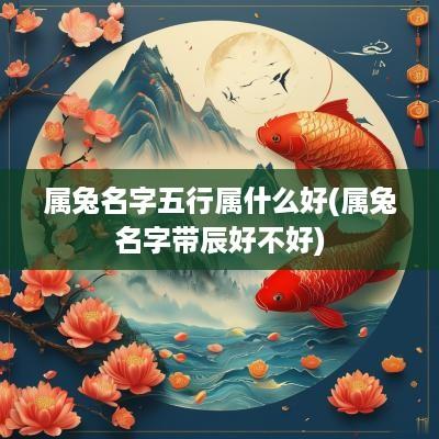 属兔名字五行属什么好(属兔名字带辰好不好)