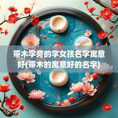 带木字旁的字女孩名字寓意好(带木的寓意好的名字)