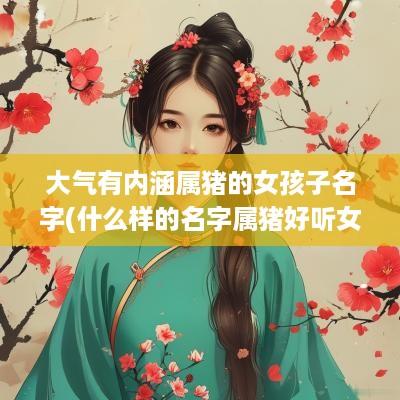 大气有内涵属猪的女孩子名字(什么样的名字属猪好听女孩子)