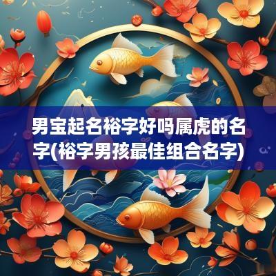 男宝起名裕字好吗属虎的名字(裕字男孩最佳组合名字)