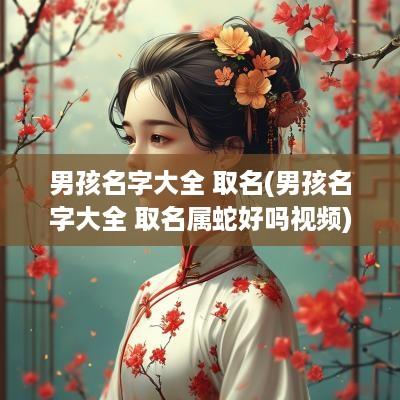 男孩名字大全 取名(男孩名字大全 取名属蛇好吗视频)
