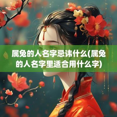 属兔的人名字忌讳什么(属兔的人名字里适合用什么字)
