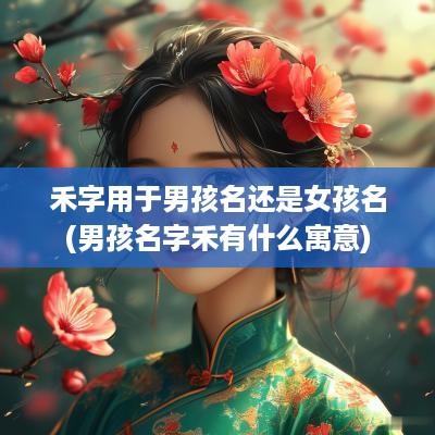 禾字用于男孩名还是女孩名(男孩名字禾有什么寓意)