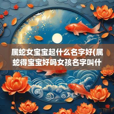 属蛇女宝宝起什么名字好(属蛇得宝宝好吗女孩名字叫什么)