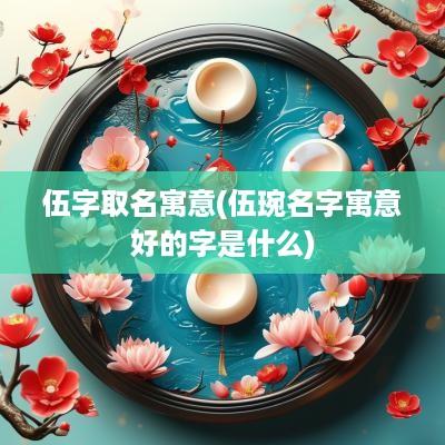 伍字取名寓意(伍琬名字寓意好的字是什么)